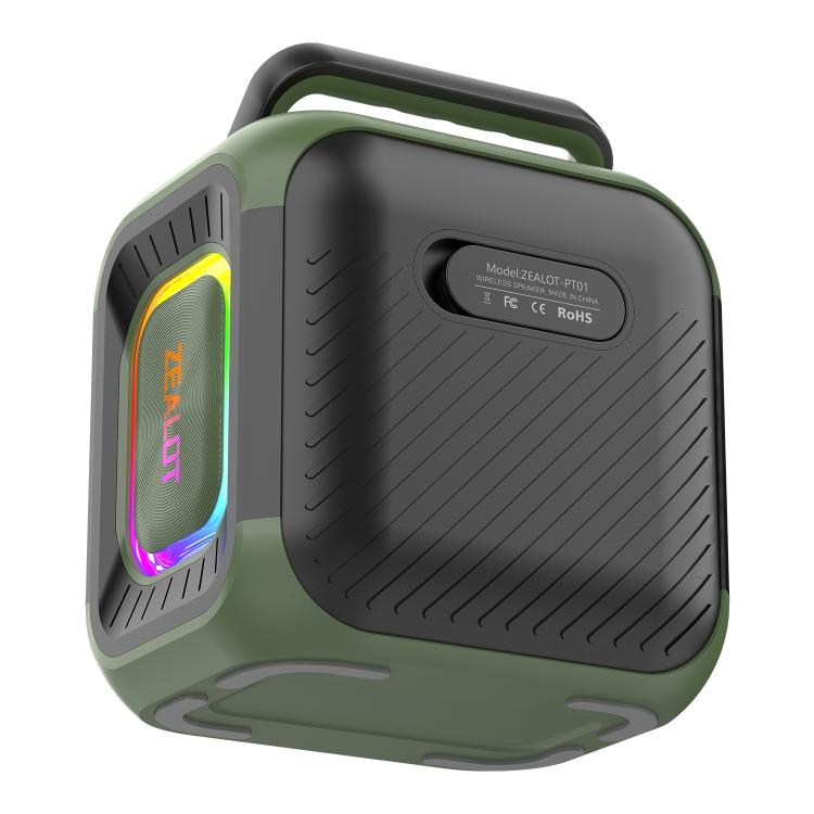 Zealot PT01 30W Portable Outdoor IPX6 RGB Stereo Bluetooth Speaker(Green) - Waterproof Speaker by ZEALOT | Online Shopping UK | buy2fix