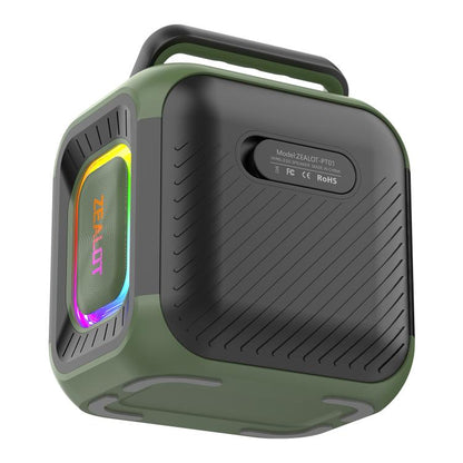 Zealot PT01 30W Portable Outdoor IPX6 RGB Stereo Bluetooth Speaker(Green) - Waterproof Speaker by ZEALOT | Online Shopping UK | buy2fix