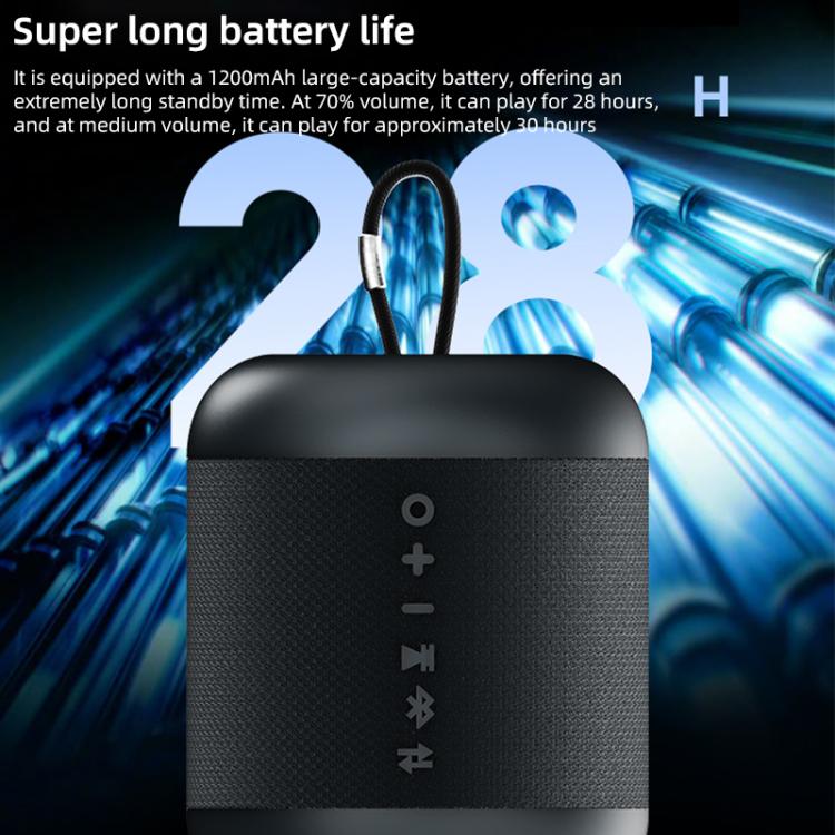 HB-01 5W Portable TWS Stereo Bluetooth 5.4 Speaker(Black) - Desktop Speaker by buy2fix | Online Shopping UK | buy2fix