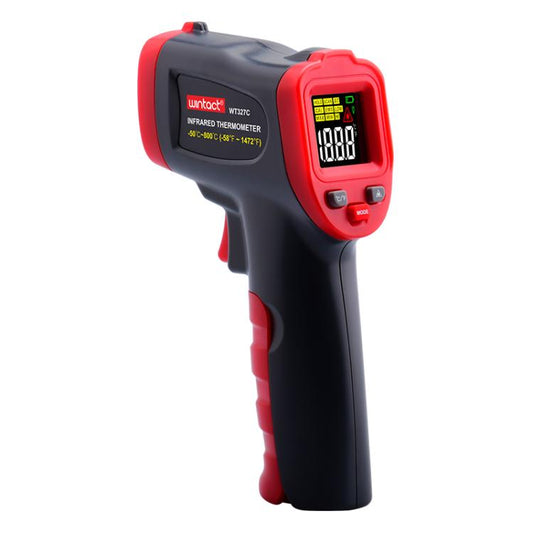 Wintact WT327C portable infrared thermometer, measuring range: -50 to 800 degrees Celsius(Black Red) - Thermostat & Thermometer by Wintact | Online Shopping UK | buy2fix