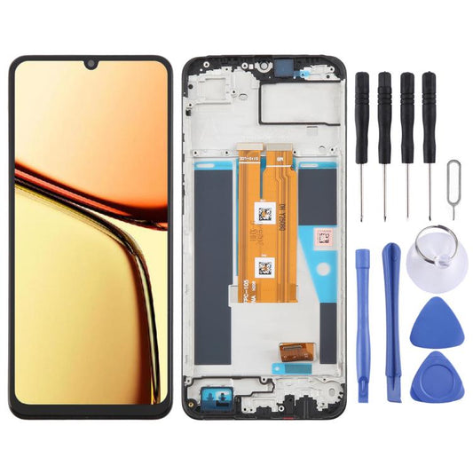 For Realme C61 4G RMX3939 RMX3930 OEM LCD Screen Digitizer Full Assembly with Frame - LCD Screen by buy2fix | Online Shopping UK | buy2fix