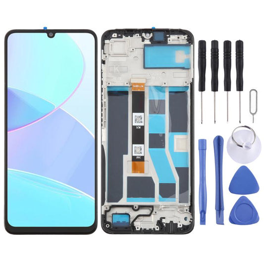 For Realme C53 India RMX3762 OEM LCD Screen Digitizer Full Assembly with Frame - LCD Screen by buy2fix | Online Shopping UK | buy2fix