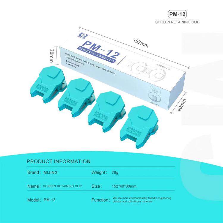 Mijing PM-12 Universal Screen Retaining Clip Set - Repair Fixture by MIJING | Online Shopping UK | buy2fix