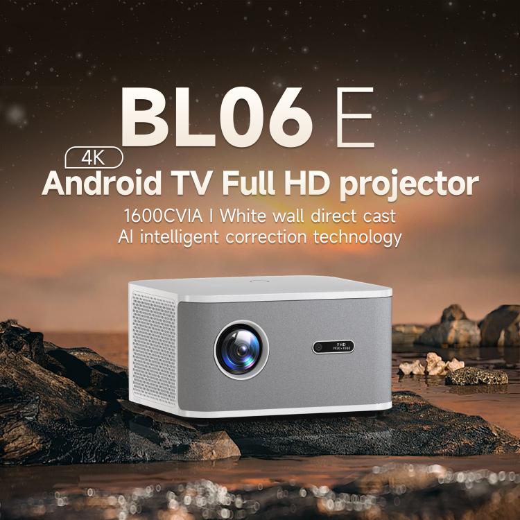 WOWOTO WWT-BL06E Android 9.0 4.45 inch LCD Display 1920x1080P 1000ANSI Smart Projector(EU Plug) - LED Projector by WOWOTO | Online Shopping UK | buy2fix