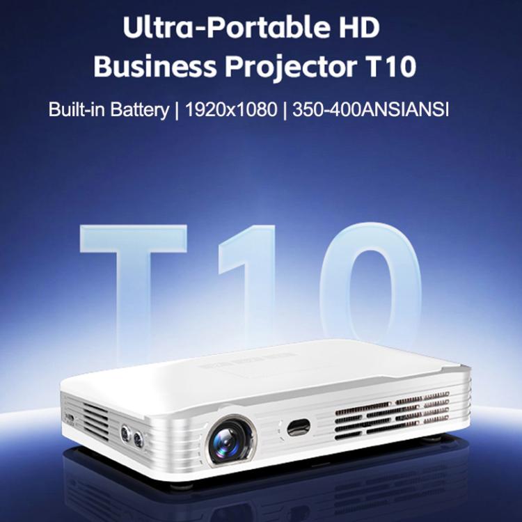WOWOTO WWT-T10 Android 9.0 DLP 1920x1080P HD 350-400ANSI Smart Projector(UK Plug) - LED Projector by WOWOTO | Online Shopping UK | buy2fix