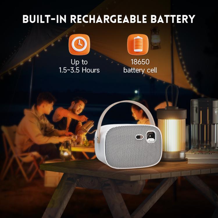 WOWOTO WWT-M8 Android 9 DLP 1920x1080P HD 300ANSI Smart Projector(UK Plug) - LED Projector by WOWOTO | Online Shopping UK | buy2fix