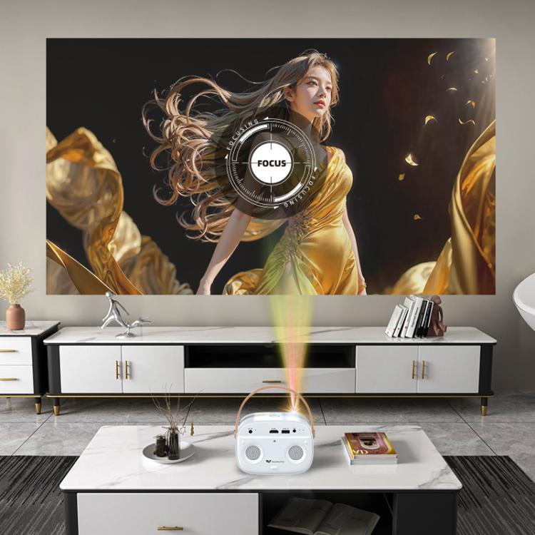 WOWOTO WWT-M8 Android 9 DLP 1920x1080P HD 300ANSI Smart Projector(UK Plug) - LED Projector by WOWOTO | Online Shopping UK | buy2fix