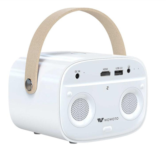 WOWOTO WWT-M8 Android 9 DLP 1920x1080P HD 300ANSI Smart Projector(EU Plug) - LED Projector by WOWOTO | Online Shopping UK | buy2fix