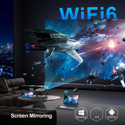 WOWOTO WWT-BL15 Android 11 LCD Display 720P 120ANSI Smart Projector(US Plug) - LED Projector by WOWOTO | Online Shopping UK | buy2fix