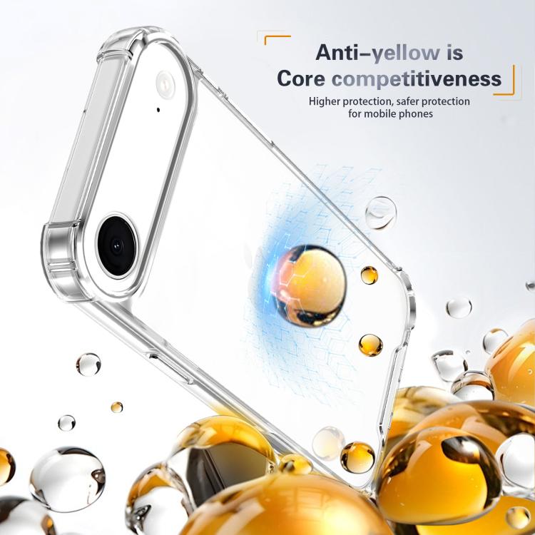 For iPhone Air Four-corner Shockproof Acrylic +TPU Phone Case(Transparent) - iPhone Air Cases by buy2fix | Online Shopping UK | buy2fix