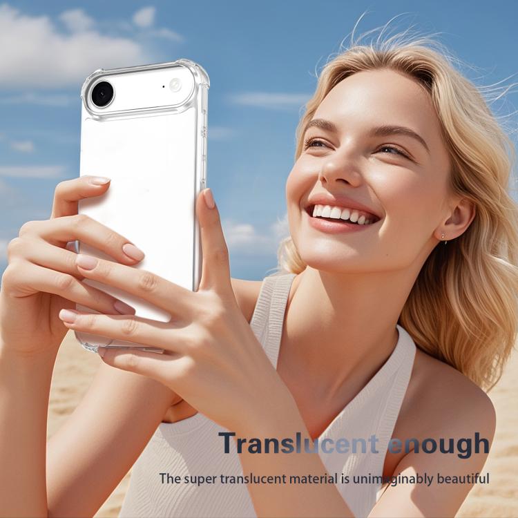 For iPhone Air Four-corner Shockproof Acrylic +TPU Phone Case(Transparent) - iPhone Air Cases by buy2fix | Online Shopping UK | buy2fix