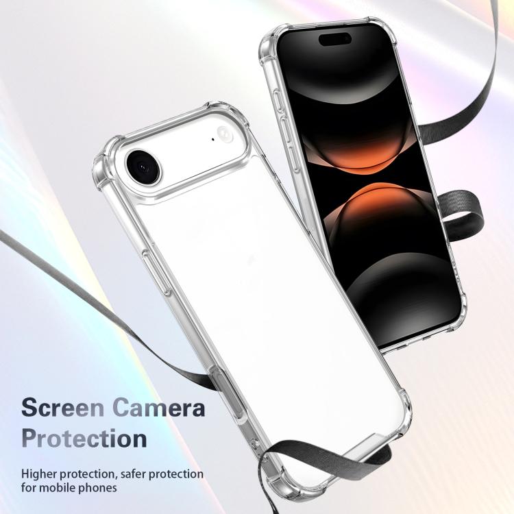 For iPhone Air Four-corner Shockproof Acrylic +TPU Phone Case(Transparent) - iPhone Air Cases by buy2fix | Online Shopping UK | buy2fix