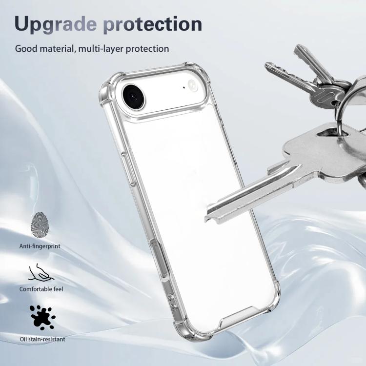 For iPhone Air Four-corner Shockproof Acrylic +TPU Phone Case(Transparent) - iPhone Air Cases by buy2fix | Online Shopping UK | buy2fix