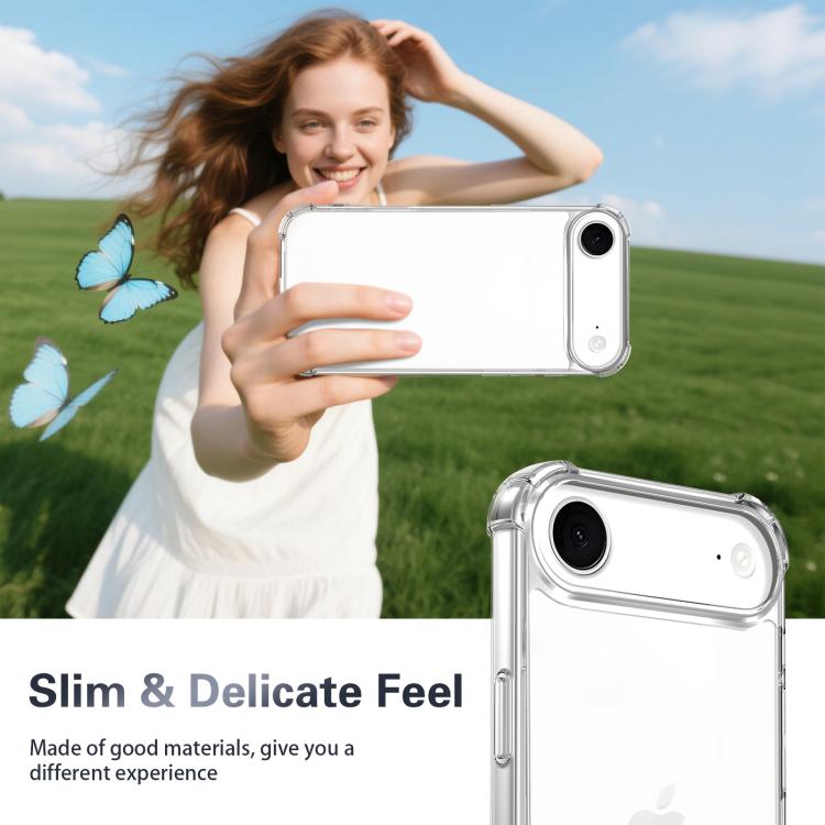 For iPhone Air Four-corner Shockproof Acrylic +TPU Phone Case(Transparent) - iPhone Air Cases by buy2fix | Online Shopping UK | buy2fix
