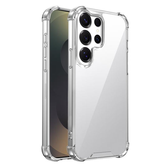 For Samsung Galaxy S24 Ultra 5G Four-corner Shockproof Acrylic +TPU Phone Case(Transparent)
