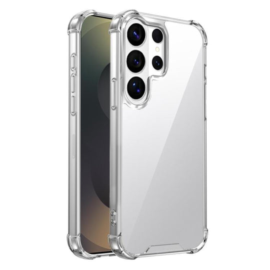 For Samsung Galaxy S26 Ultra 5G Four-corner Shockproof Acrylic +TPU Phone Case(Transparent)