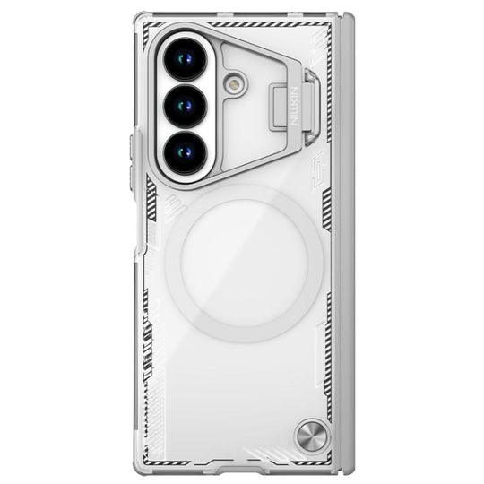 For Samsung Galaxy Z Fold7 5G NILLKIN Iceblade Prop Series MagSafe Magnetic Frame Version Phone Case(Silver)