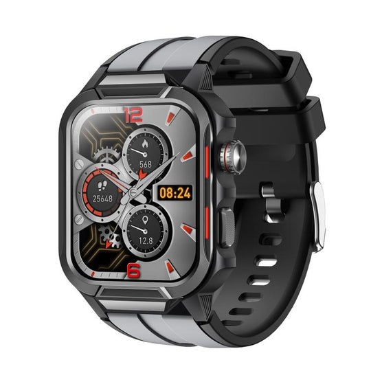 GS9 1.96 inch TFT Screen Outdoor Rugged Smart Watch 3ATM Waterproof(Black+Light Grey)