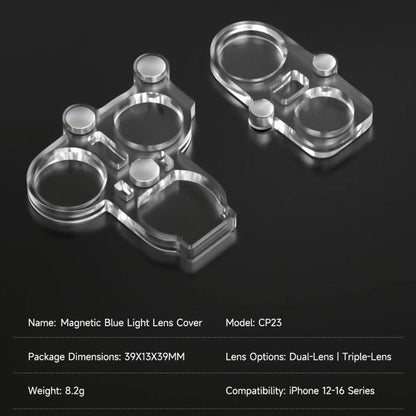 Mechanic CP23 Magnetic Blue Light Lens Cover Protector for iPhone 12-16 Pro Max - Others by MECHANIC | Online Shopping UK | buy2fix