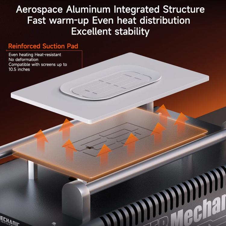 Mechanic MC988 10.5 inch Temp Control Screen Separator Machine with Vacuum Pump, Plug:EU Plug - Separation Equipment by MECHANIC | Online Shopping UK | buy2fix
