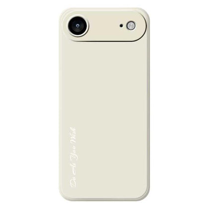 For iPhone Air Do As You Wish A1440 Fine Hole Straight Edge Silicone Phone Case(White) - iPhone Air Cases by Do As You Wish | Online Shopping UK | buy2fix