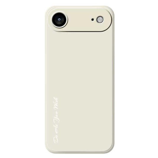 For iPhone Air Do As You Wish A1440 Fine Hole Straight Edge Silicone Phone Case(White) - iPhone Air Cases by Do As You Wish | Online Shopping UK | buy2fix