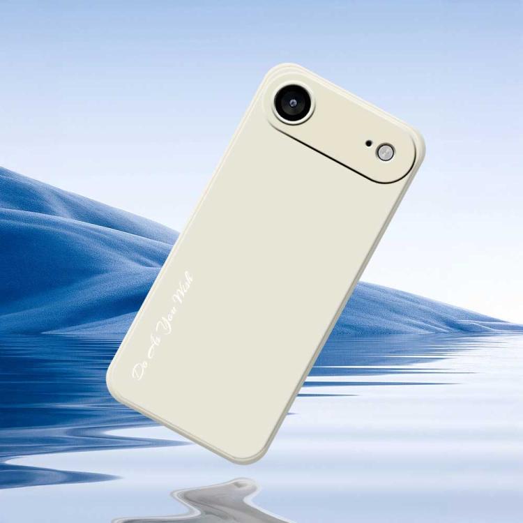 For iPhone Air Do As You Wish A1440 Fine Hole Straight Edge Silicone Phone Case(White) - iPhone Air Cases by Do As You Wish | Online Shopping UK | buy2fix