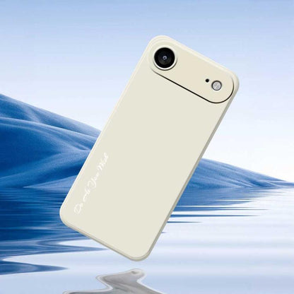 For iPhone Air Do As You Wish A1440 Fine Hole Straight Edge Silicone Phone Case(White) - iPhone Air Cases by Do As You Wish | Online Shopping UK | buy2fix