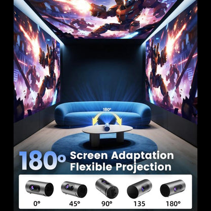 Q8 1080P 180ANSI LCD Display Smart Projector 2GB+32GB Auto Focus(AU Plug) - LED Projector by buy2fix | Online Shopping UK | buy2fix