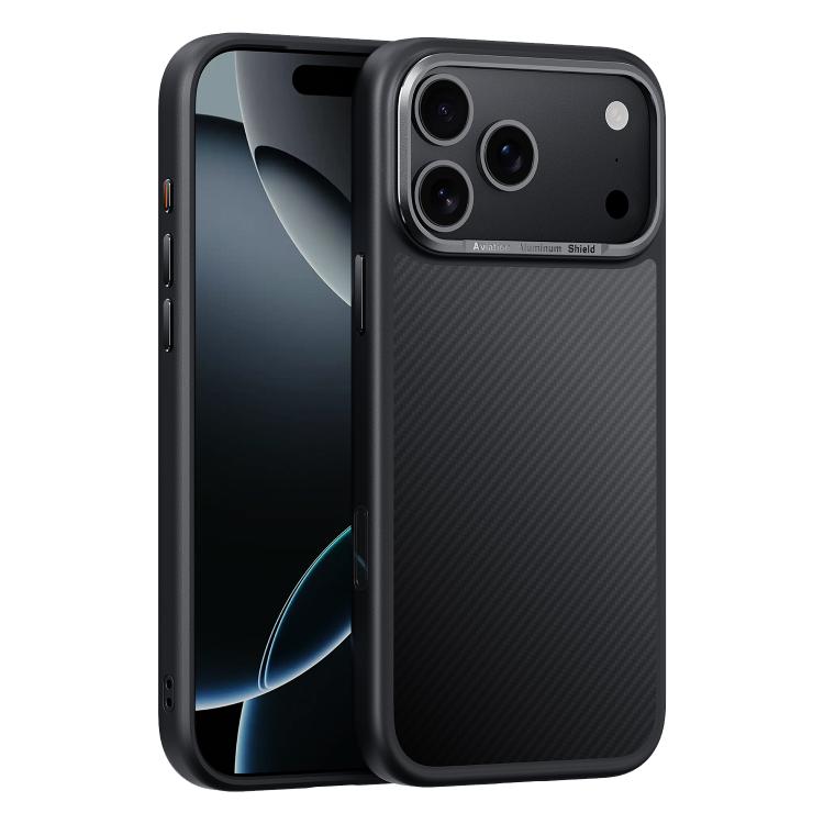 For iPhone 17 Pro Carbon Fiber Kevlar MagSafe Magnetic Phone Case(Black) - iPhone 17 Pro Cases by buy2fix | Online Shopping UK | buy2fix