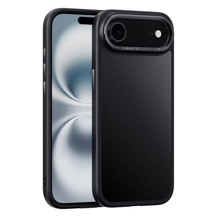 For iPhone Air Carbon Fiber Kevlar MagSafe Magnetic Phone Case(Black) - iPhone Air Cases by buy2fix | Online Shopping UK | buy2fix