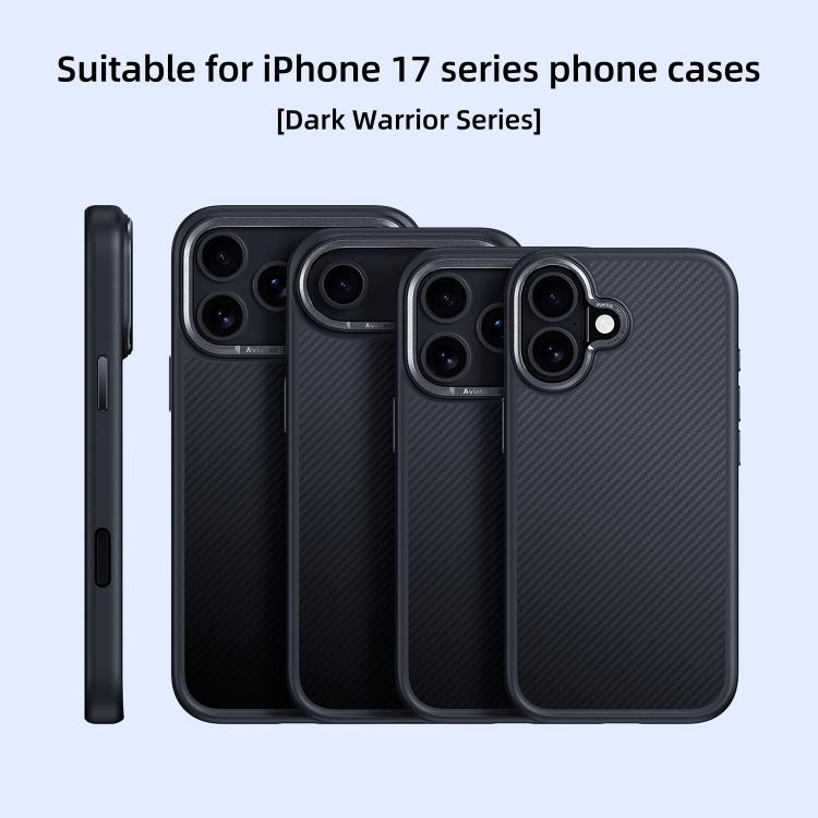 For iPhone Air Carbon Fiber Kevlar MagSafe Magnetic Phone Case(Black) - iPhone Air Cases by buy2fix | Online Shopping UK | buy2fix