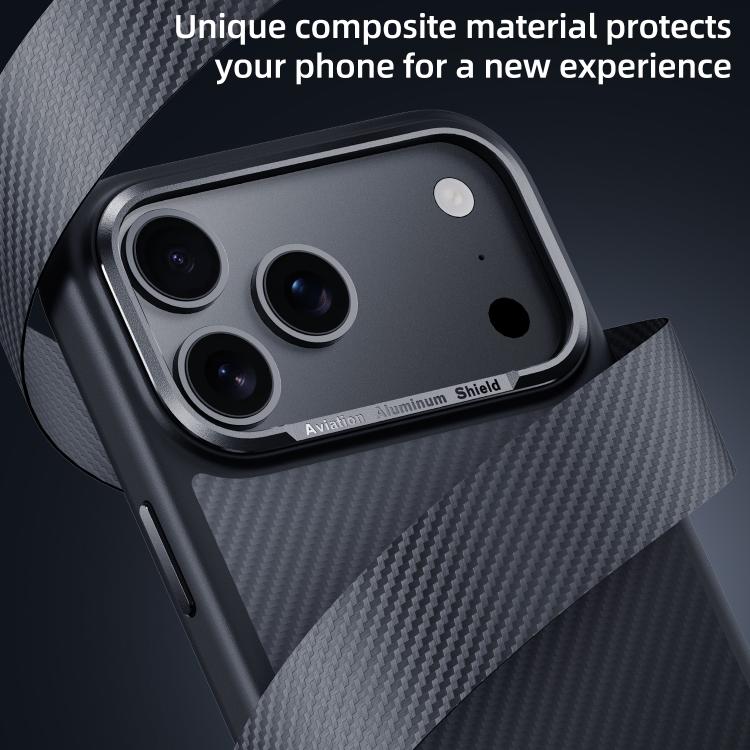 For iPhone 17 Pro Max Carbon Fiber Kevlar MagSafe Magnetic Phone Case(Black) - iPhone 17 Pro Max Cases by buy2fix | Online Shopping UK | buy2fix