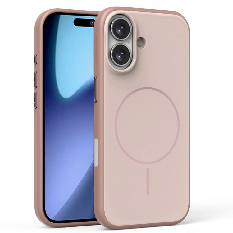 For iPhone 17 Solid Color Magnetic MagSafe Frosted Phone Case(Pink) - iPhone 17 Cases by buy2fix | Online Shopping UK | buy2fix