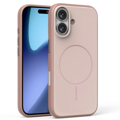 For iPhone 17 Solid Color Magnetic MagSafe Frosted Phone Case(Pink) - iPhone 17 Cases by buy2fix | Online Shopping UK | buy2fix