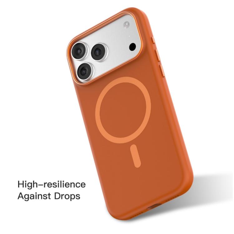 For iPhone 17 Pro Max Mutural Karen Series Liquid Silicone MagSafe Phone Case(Orange) - iPhone 17 Pro Max Cases by Mutural | Online Shopping UK | buy2fix