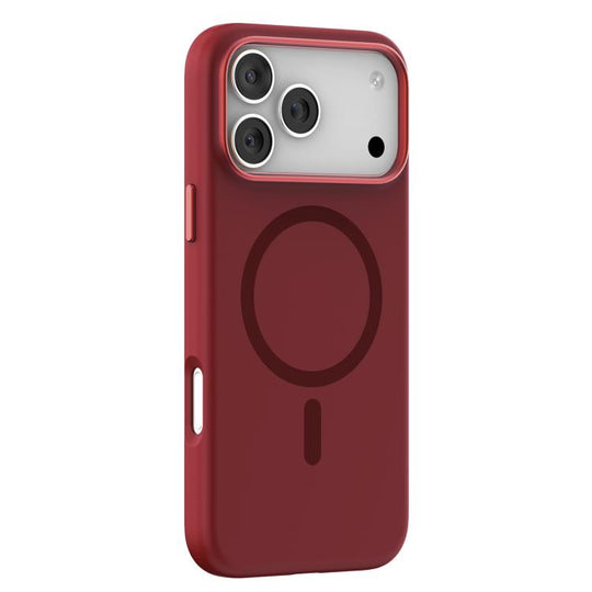 For iPhone 17 Pro Max Mutural Karen Series Liquid Silicone MagSafe Phone Case(Red)