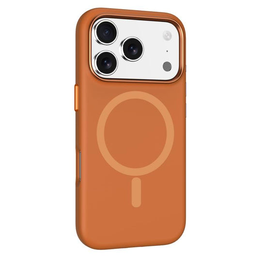 For iPhone 17 Pro Mutural Karen Series Liquid Silicone MagSafe Phone Case(Orange) - iPhone 17 Pro Cases by Mutural | Online Shopping UK | buy2fix