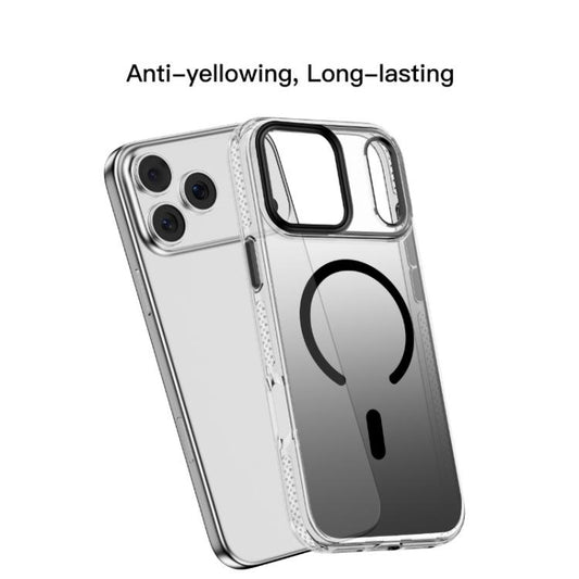 For iPhone 17 Pro Mutural Ice Series MagSafe Gradient Matte PC Hybrid TPU Phone Case(Grey) - iPhone 17 Pro Cases by Mutural | Online Shopping UK | buy2fix