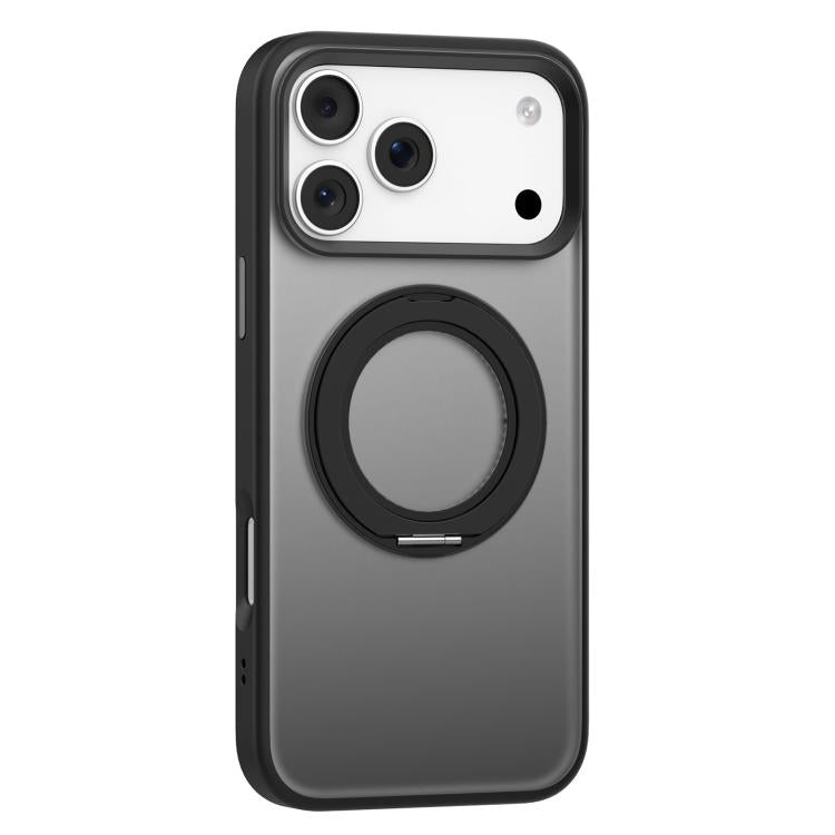 For iPhone 17 Pro Mutural Armor Series MagSafe Magnetic Holder Phone Case(Black) - iPhone 17 Pro Cases by Mutural | Online Shopping UK | buy2fix
