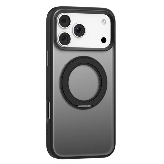 For iPhone 17 Pro Mutural Armor Series MagSafe Magnetic Holder Phone Case(Black) - iPhone 17 Pro Cases by Mutural | Online Shopping UK | buy2fix