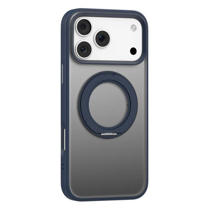 For iPhone 17 Pro Mutural Armor Series MagSafe Magnetic Holder Phone Case(Dark Blue) - iPhone 17 Pro Cases by Mutural | Online Shopping UK | buy2fix
