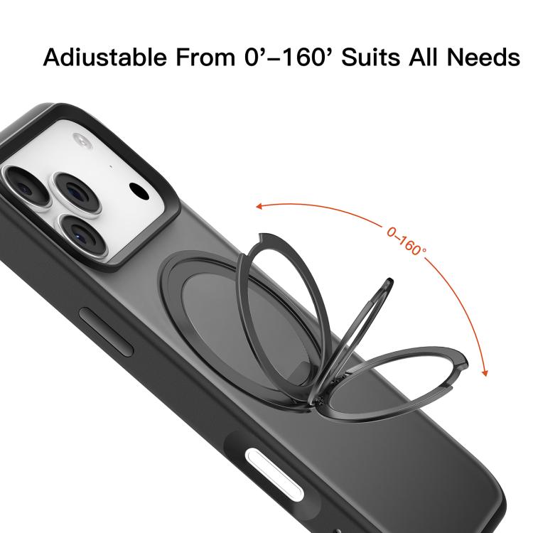 For iPhone 17 Pro Mutural Armor Series MagSafe Magnetic Holder Phone Case(Dark Blue) - iPhone 17 Pro Cases by Mutural | Online Shopping UK | buy2fix