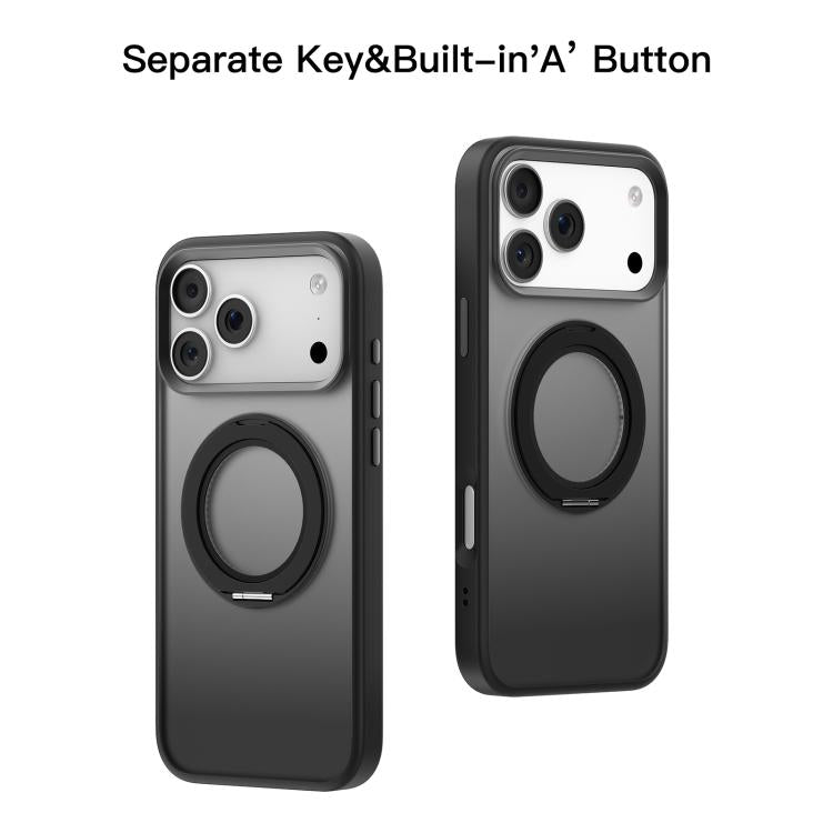 For iPhone 17 Pro Mutural Armor Series MagSafe Magnetic Holder Phone Case(Dark Blue) - iPhone 17 Pro Cases by Mutural | Online Shopping UK | buy2fix