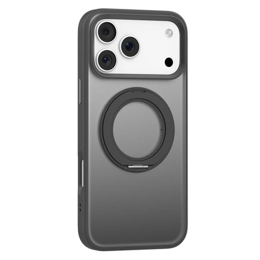 For iPhone 17 Pro Mutural Armor Series MagSafe Magnetic Holder Phone Case(Dark Grey) - iPhone 17 Pro Cases by Mutural | Online Shopping UK | buy2fix