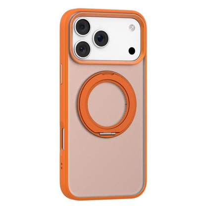 For iPhone 17 Pro Mutural Armor Series MagSafe Magnetic Holder Phone Case(Orange) - iPhone 17 Pro Cases by Mutural | Online Shopping UK | buy2fix