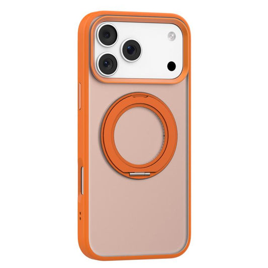 For iPhone 17 Pro Mutural Armor Series MagSafe Magnetic Holder Phone Case(Orange) - iPhone 17 Pro Cases by Mutural | Online Shopping UK | buy2fix