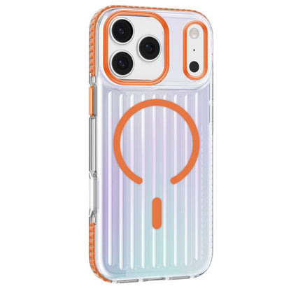 For iPhone 17 Pro Max Mutural Luggage Rainbow MagSafe Phone Case(Orange) - iPhone 17 Pro Max Cases by Mutural | Online Shopping UK | buy2fix