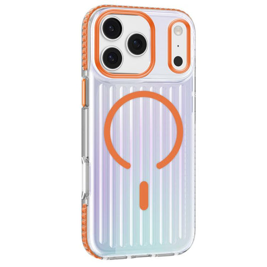 For iPhone 17 Pro Max Mutural Luggage Rainbow MagSafe Phone Case(Orange) - iPhone 17 Pro Max Cases by Mutural | Online Shopping UK | buy2fix