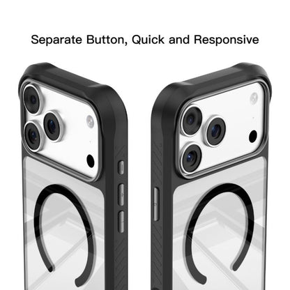 For iPhone 17 Pro Mutural Clear Armor Series MagSafe PC Hybrid TPU Phone Case(Orange) - iPhone 17 Pro Cases by Mutural | Online Shopping UK | buy2fix